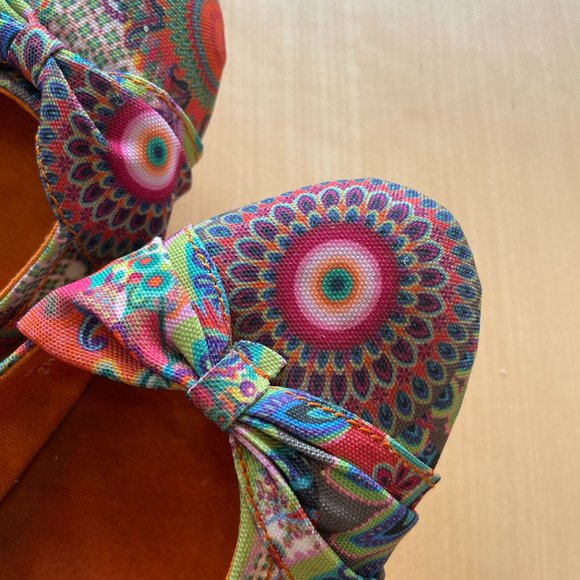 Desigual Canvas Ballet Flats - Picture 2 of 8